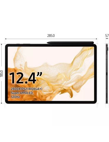 Tablette Android Samsung Galaxy Tab S8+ 12.4 5G 256Go Anthracite