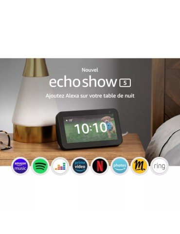 Assistant vocal Amazon Echo Show 8 2e génération Anthracite