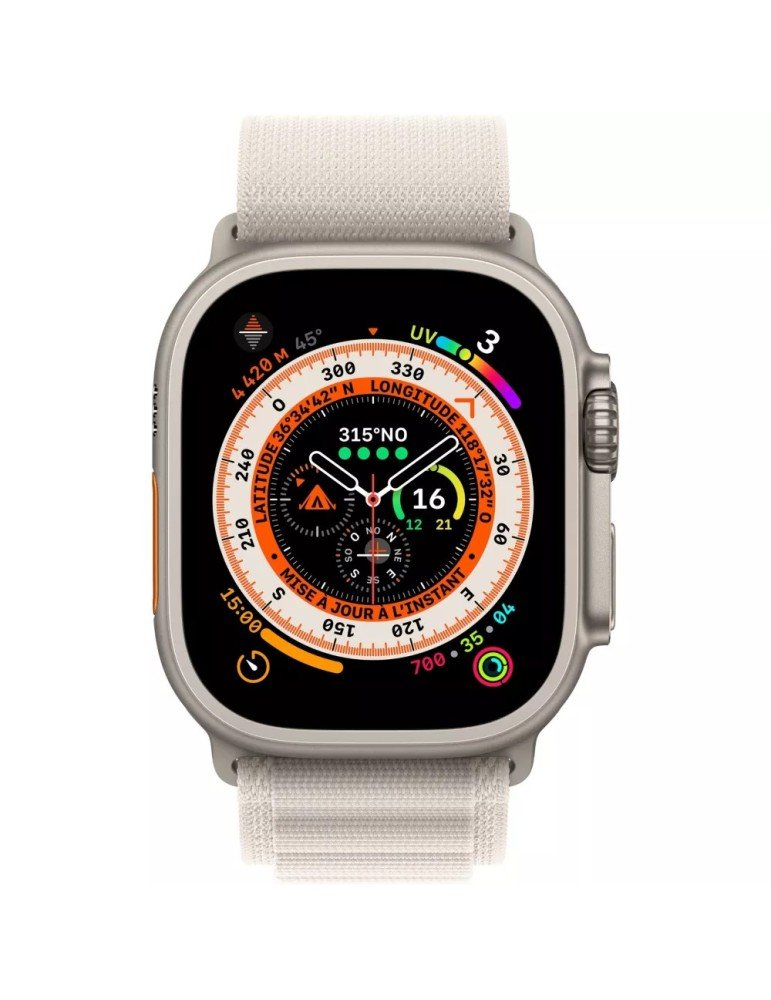 Montre connect e Apple watch 49MM Titane Boucl Alp Lum Stel Ultra M C